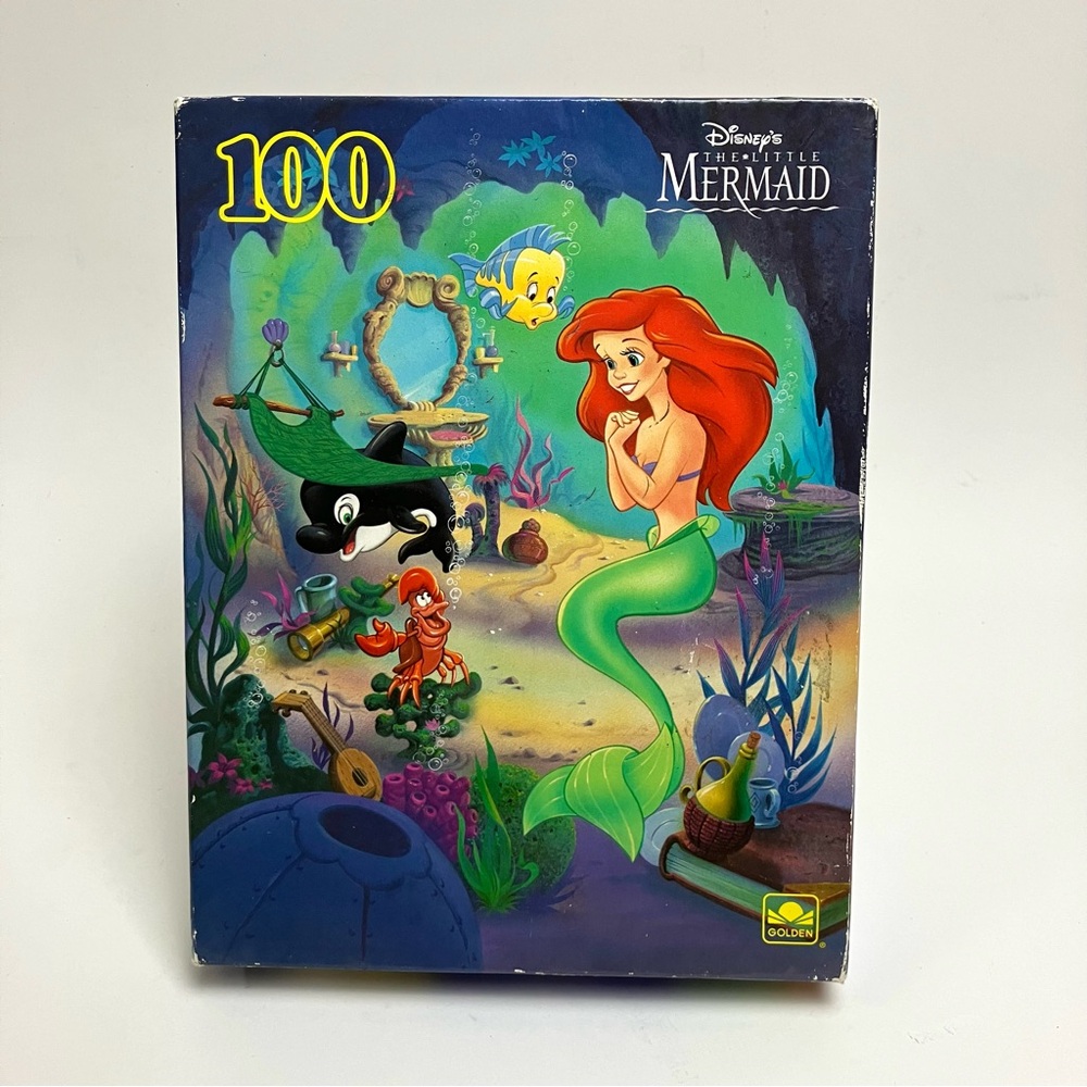 90s Vintage Disney The Little Mermaid 100-Piece Puzzle RESTORED Petite Sirene